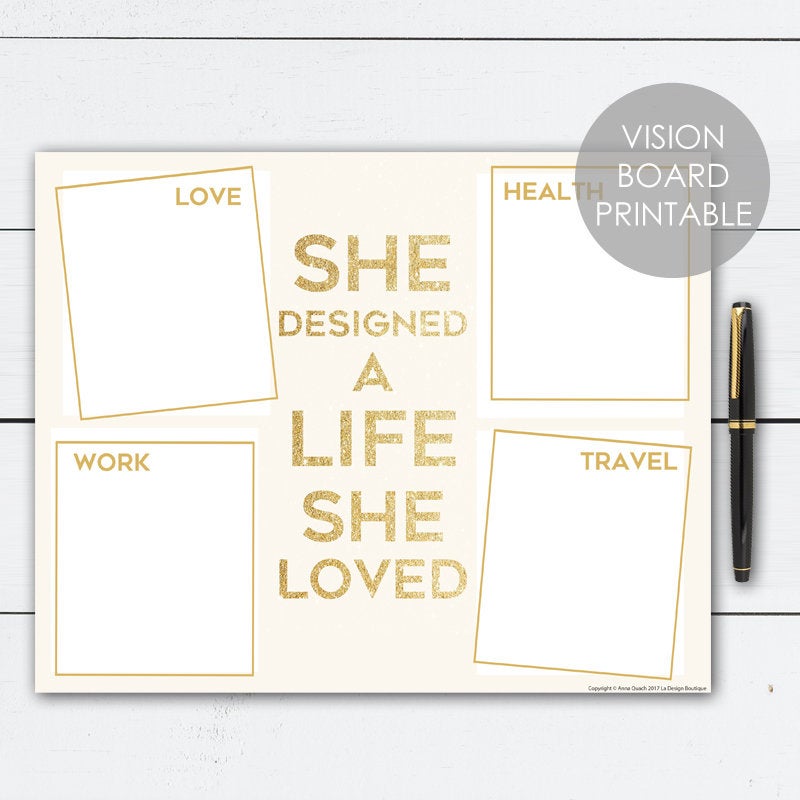 diy vision board printable