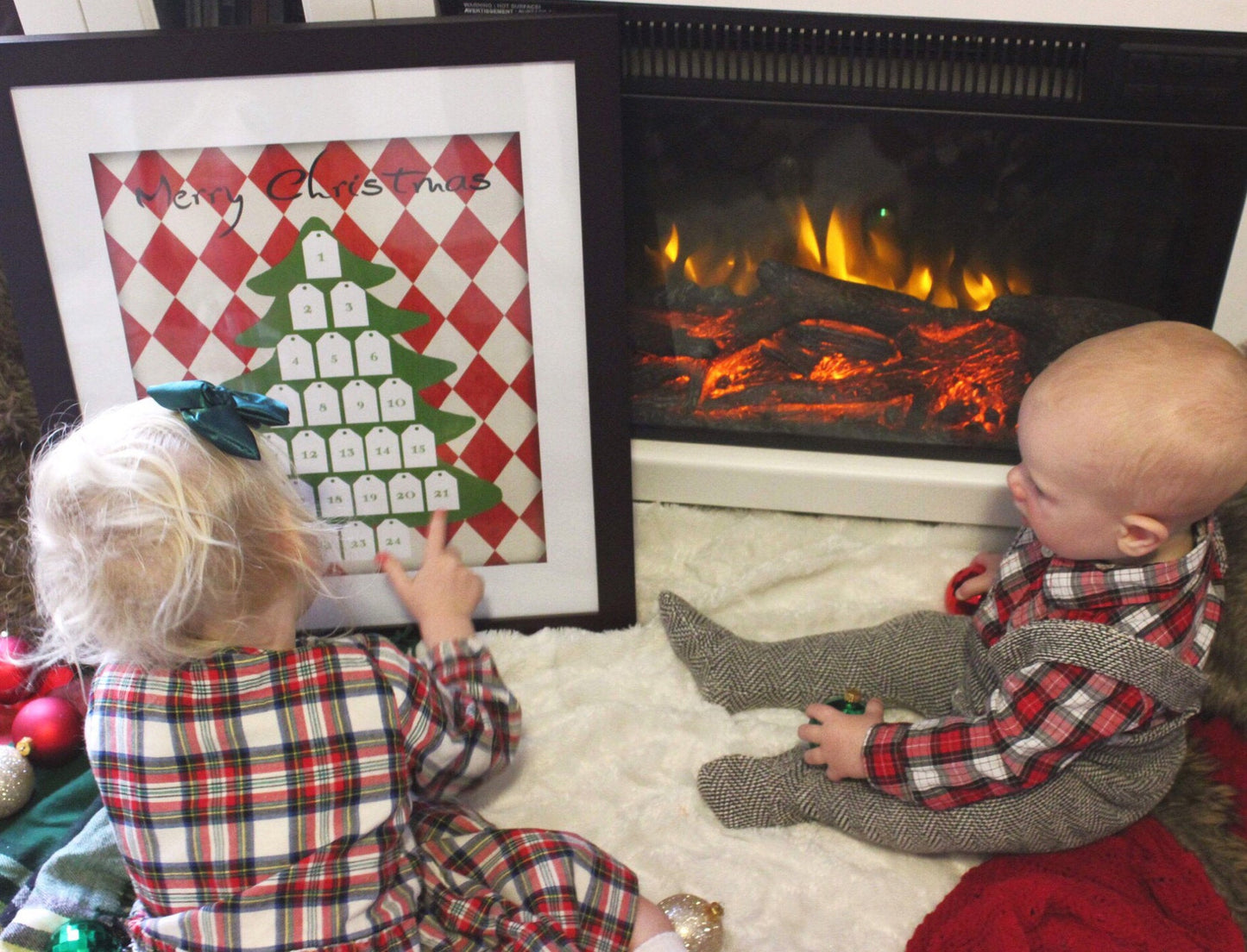 diy advent calendar vintage Christmas tree