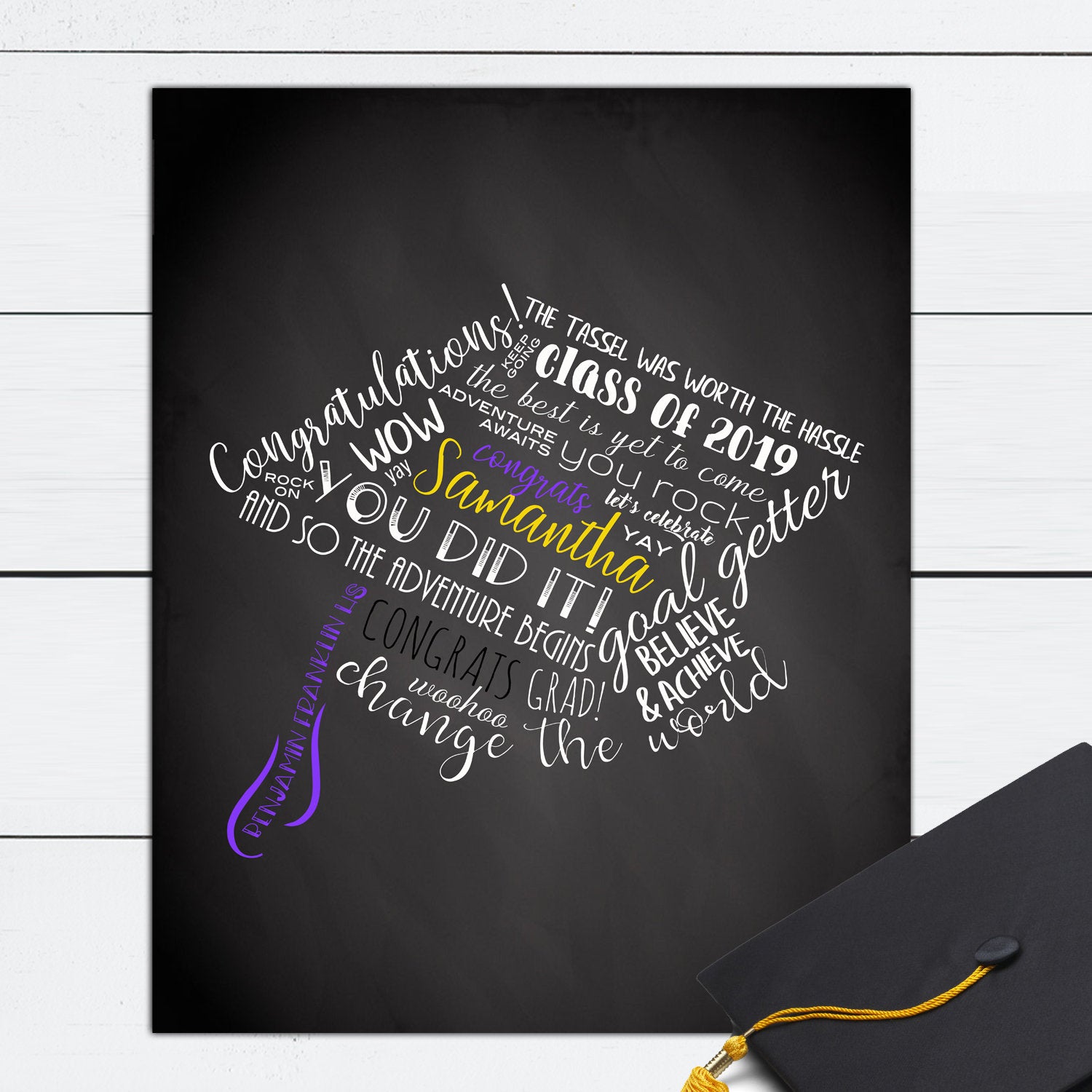 Personalized Graduation Gift for Her, Personalized Graduation Gift, Personalized Graduation Cap, Grad Gift Box, High School, College, Grad
