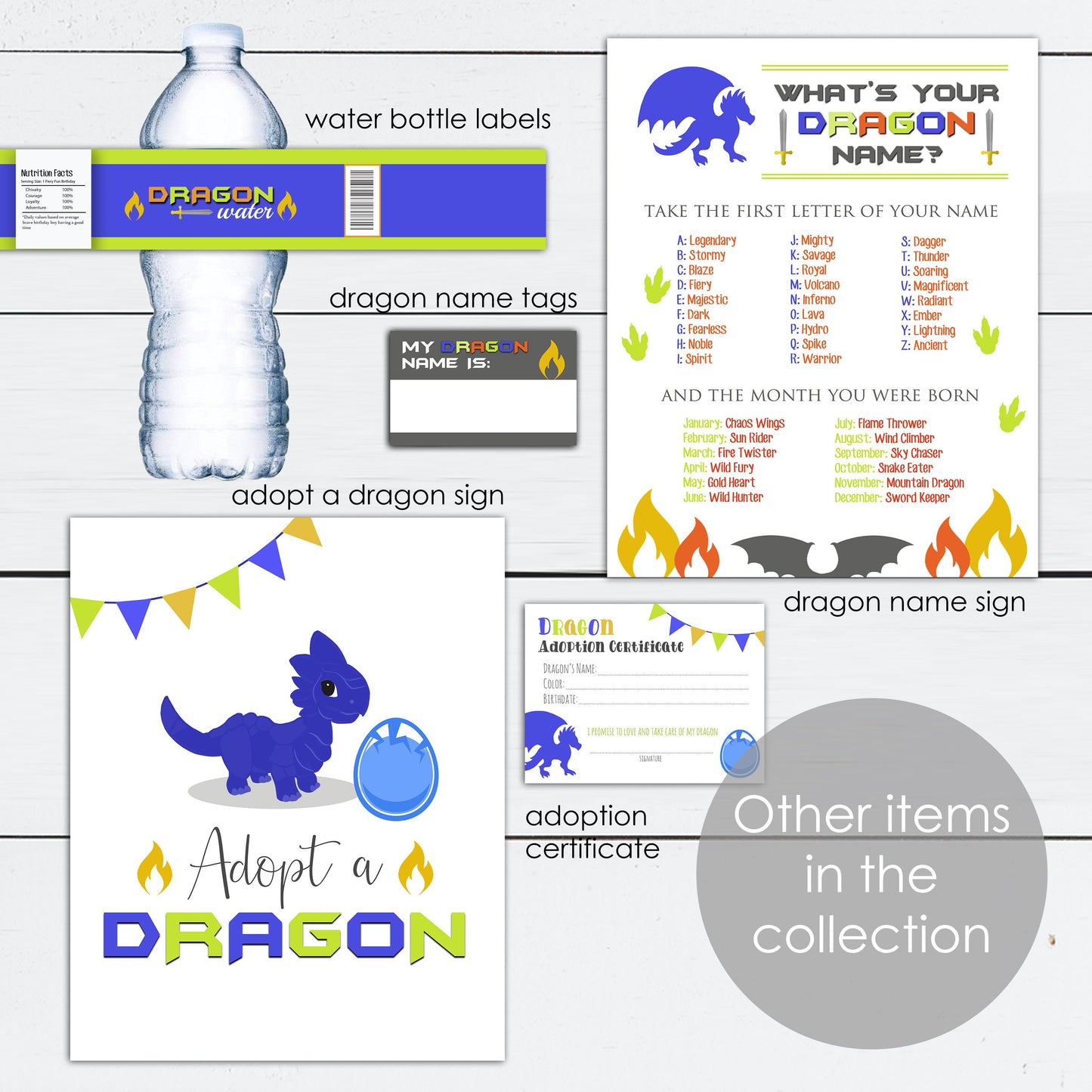 dragon party decorations