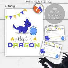 Load image into Gallery viewer, Adopt a Dragon Station with Certificate and Sign
