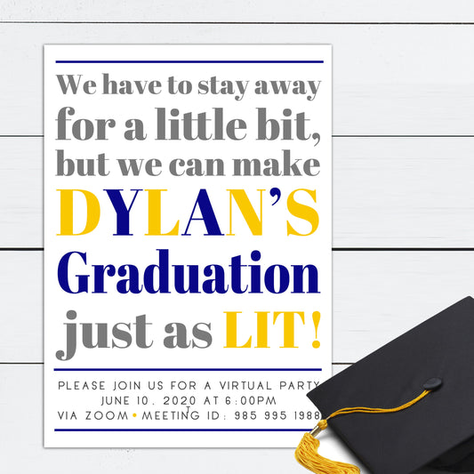 Virtual Graduation Invitation