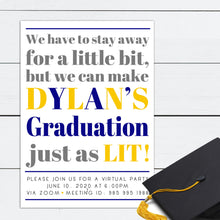 Load image into Gallery viewer, Virtual Graduation Invitation
