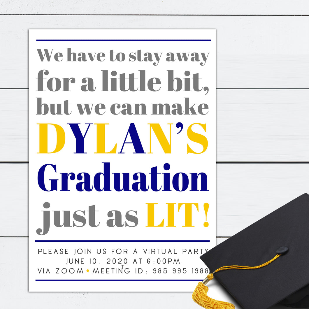 Virtual Graduation Invitation