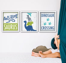 Load image into Gallery viewer, dinosaur themed bedroom decor 
