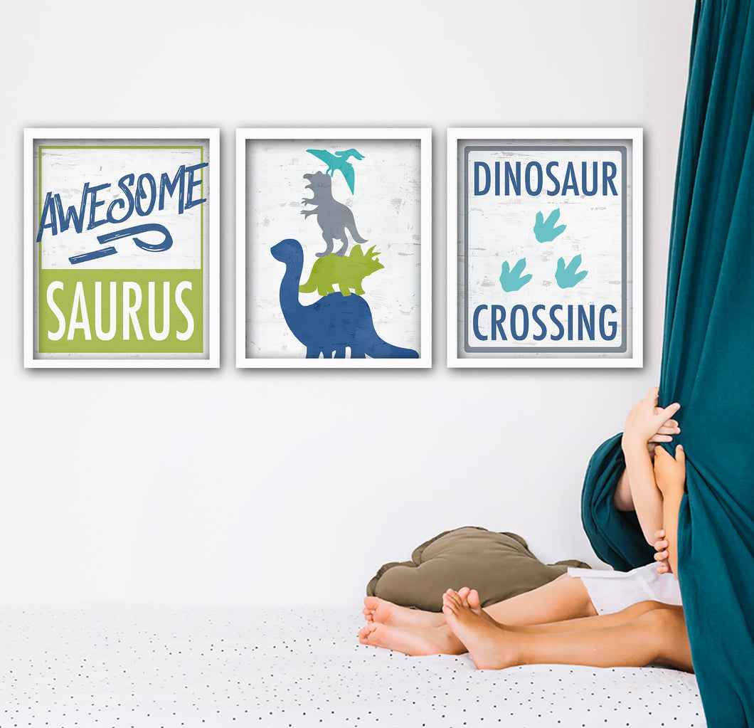 Personalized Dinosaur Wall Art for Boy's Bedroom or Party