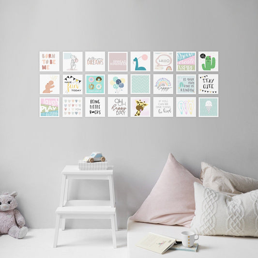 nursery wall art collage gender neutral