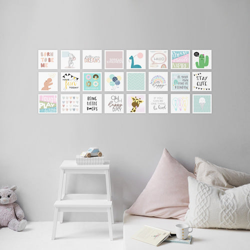 nursery wall art collage gender neutral