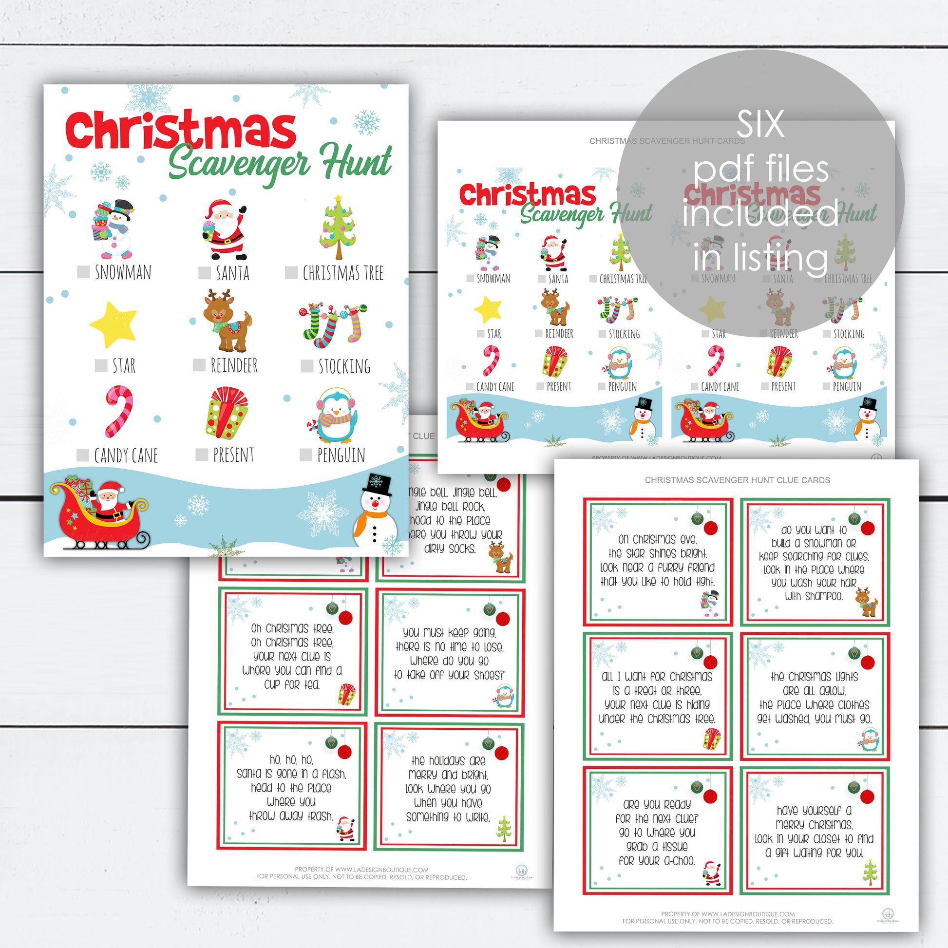 Christmas Scavenger Hunt, Christmas Scavenger Hunt Clues, Christmas Scavenger Hunt Printable, Holiday Activities, Holiday Activity Printable