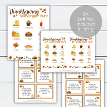 Load image into Gallery viewer, Fall Scavenger Hunt Printable Games
