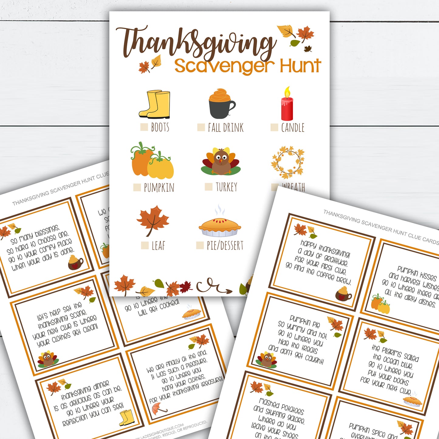 Thanksgiving Scavenger Hunt