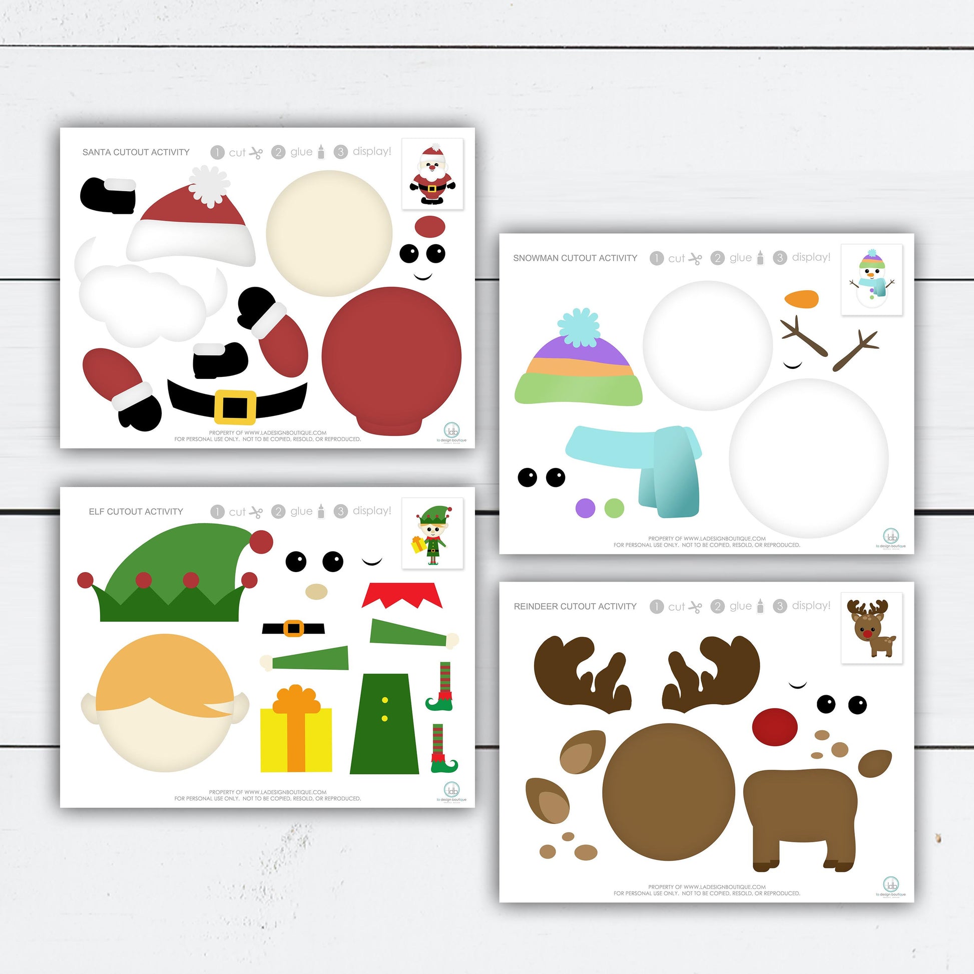 Christmas Cutout Activities for Kids – La Design Boutique christmas-cutout-activities-for-kids-la-design-boutique