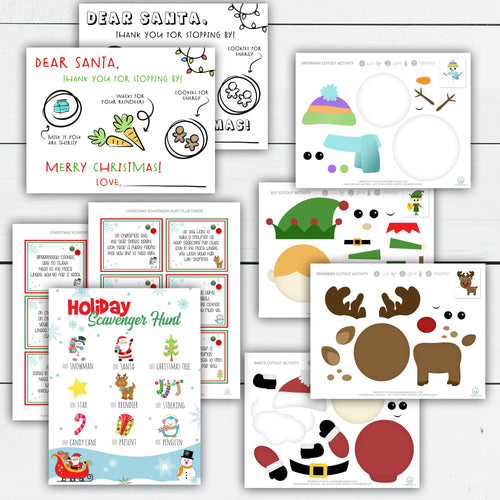 Christmas Activity for Kids, Christmas Activity Printable, Christmas Activity Kit, Activities for Kids, Dear Santa Tray, Scavenger Hunt