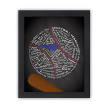 Load image into Gallery viewer, Softball Gifts, Softball Gifts for Players, Softball Gifts for Coaches, Team Gift, Personalized Sports, Custom Art, End of the Season
