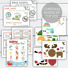 Load image into Gallery viewer, Christmas Activity for Kids, Christmas Activity Printable, Christmas Activity Kit, Activities for Kids, Dear Santa Tray, Scavenger Hunt
