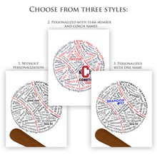 Load image into Gallery viewer, Softball Gifts, Softball Gifts for Players, Softball Gifts for Coaches, Team Gift, Personalized Sports, Custom Art, End of the Season
