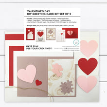Load image into Gallery viewer, valentine greeting card kit
