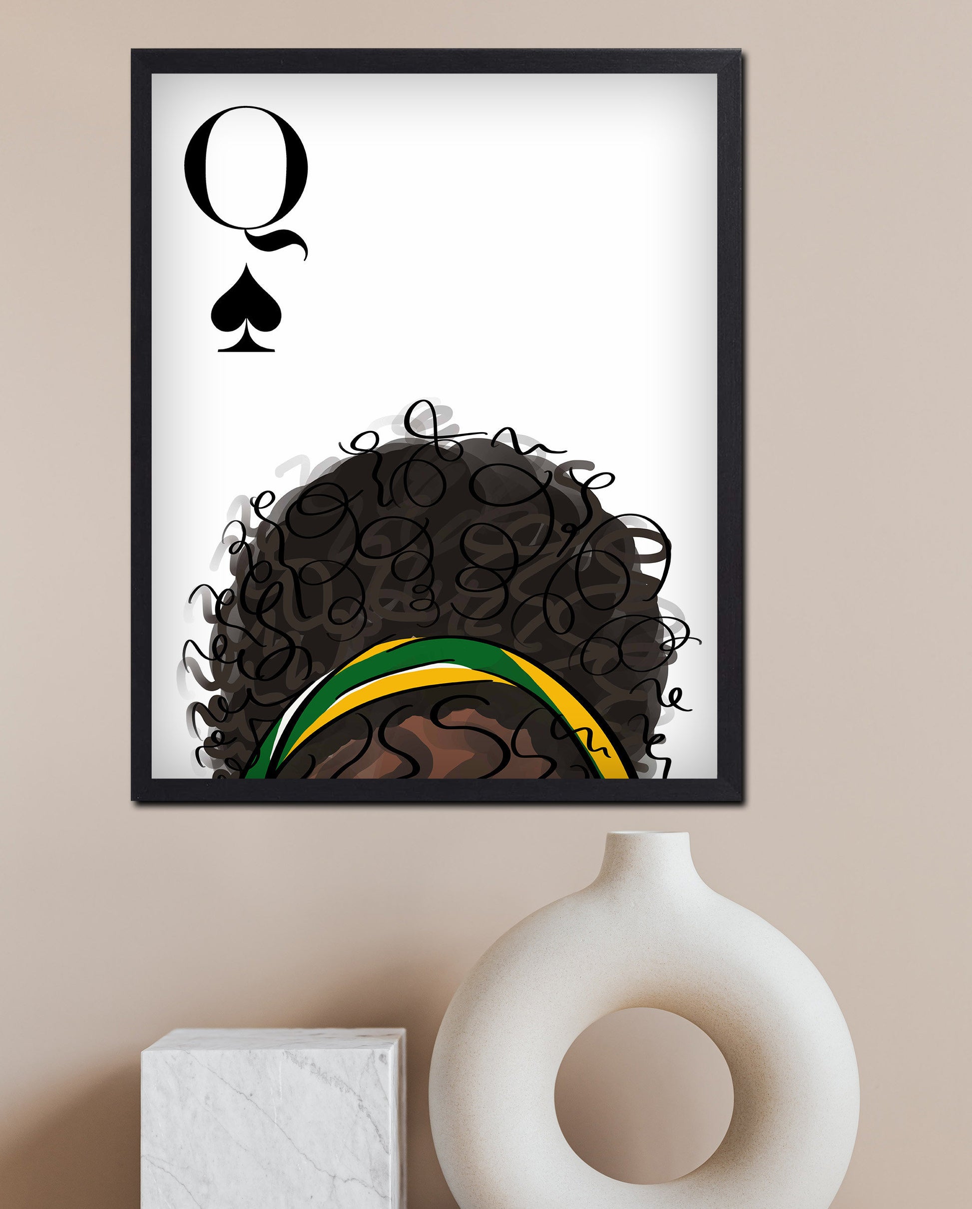 Black Queen Art, Black Queen Wall Art, Black Queen Poster, African American Art, Amanda Gorman, Black History Month, Black Lives Matter