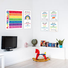 Load image into Gallery viewer, School Signs for Covid Health Safety, Health Safety Signs, Classroom Signs, Wear a Mask, Social Distancing, Wash Your Hands, Sanitize Signs
