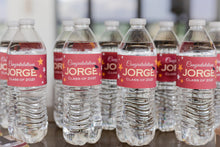 Load image into Gallery viewer, Graduation Water Bottle Labels, Personalized Water Bottle Labels, Graduation Water Bottle, Graduation Party Decor, Grad Party Ideas
