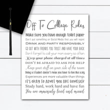 Load image into Gallery viewer, High School Graduation Gift, High School Graduation Gift Box, High School Graduation Decorations, College Gifts, Dorm Decor, Dorm Room, Art
