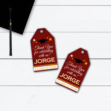 Load image into Gallery viewer, Graduation Party Favor Tags, Graduation Party Favor Labels, Party Favor Ideas, Personalized Tags, Grad Party Gifts, Custom Tags and Labels
