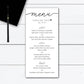 Graduation Menu, Graduation Menu Cards, Graduation Menu Template, Grad Party Ideas, Grad Party Decor, Custom Design, Personalized Gifts