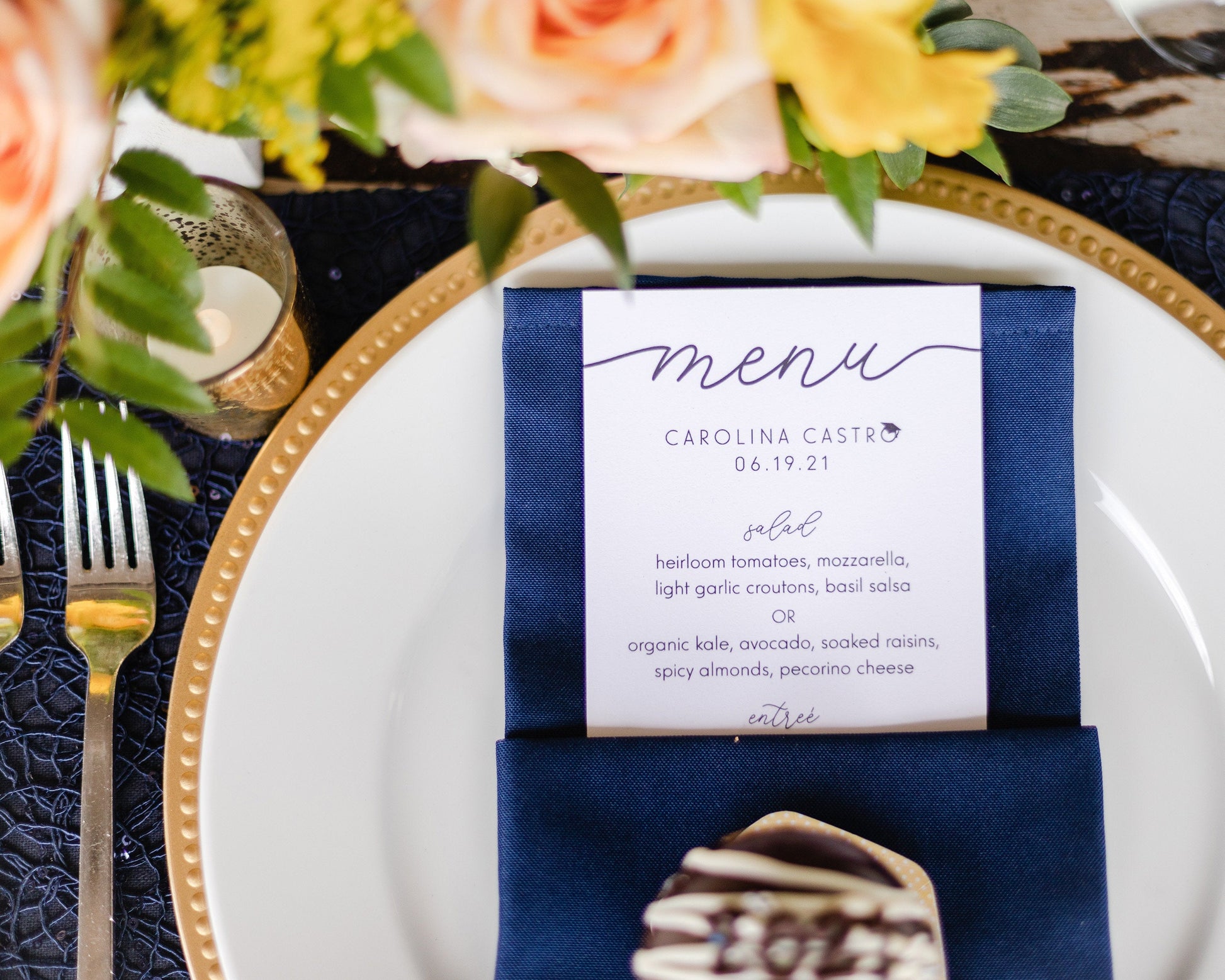 Custom Graduation Menu Cards – La Design Boutique custom-graduation-menu-cards-la-design-boutique