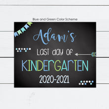 Load image into Gallery viewer, Last Day of School, Last Day of School Sign, Last Day of School Printable, Chalkboard, Milestone Board, Preschool Sign, Kindergarten, DIY

