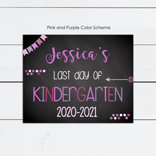 Load image into Gallery viewer, Last Day of School, Last Day of School Sign, Last Day of School Printable, Chalkboard, Milestone Board, Preschool Sign, Kindergarten, DIY
