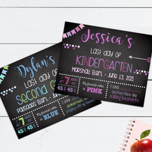 Load image into Gallery viewer, Last Day of School Sign, Last Day of School Printable, Last Day of School, School Milestone, Memory Boards, Back to School, Graduation, DIY
