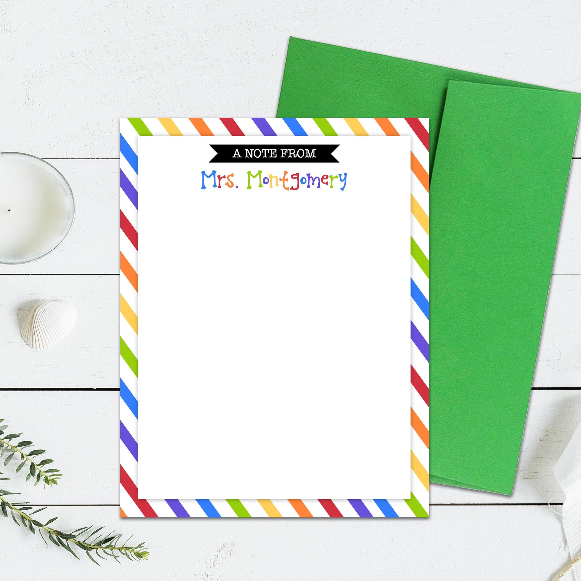 Personalized Stationary, Stationery Cards, Teacher Gift