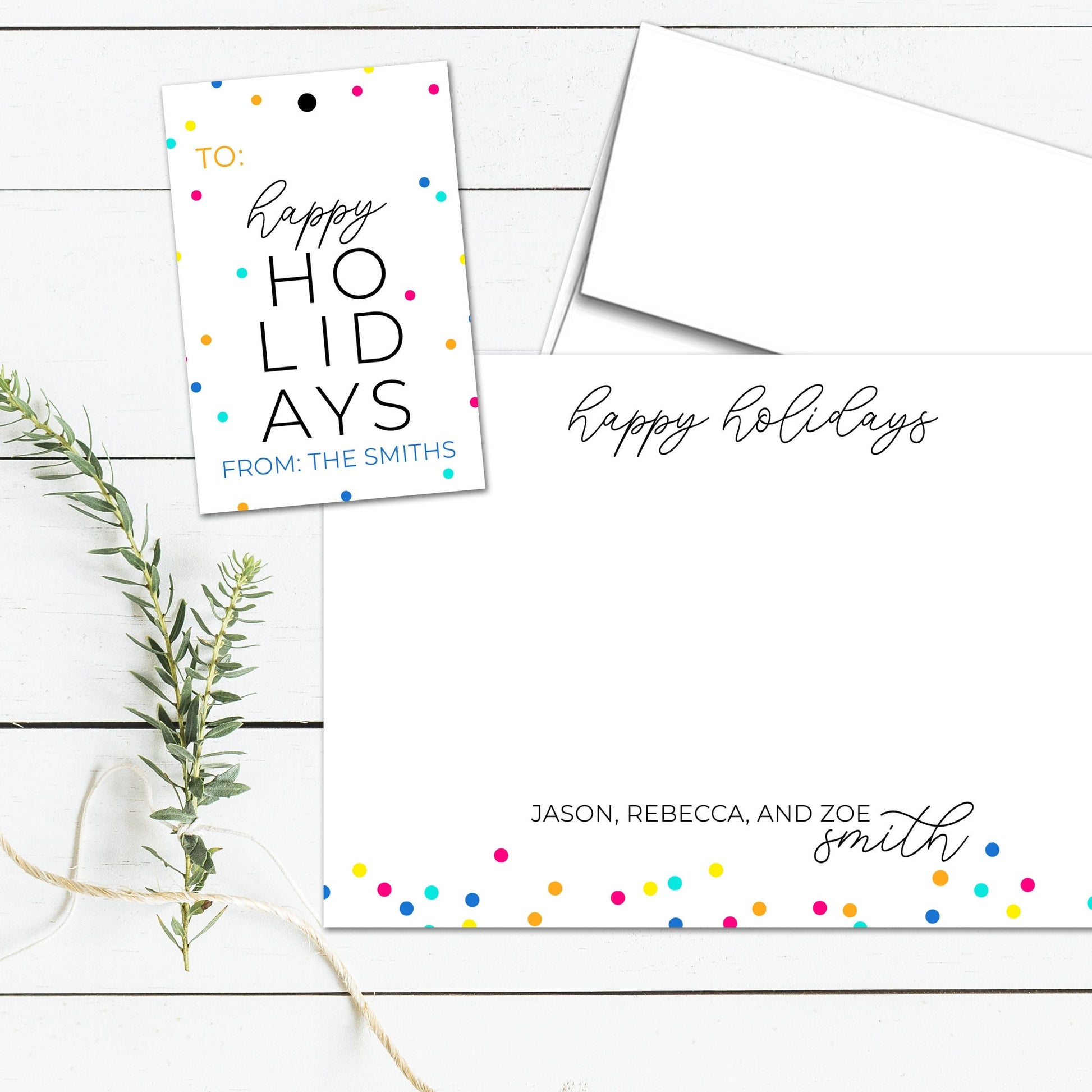 Personalized Holiday Cards, Personalized Holiday Gift Tags, Personalized Stationary, Christmas Tags, Christmas Gift Ideas for Family