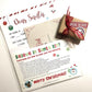 Letter to Santa Kit, Santa Kit, Believe in Santa, Christmas Kit, Northpole Postage, Christmas Stickers, Elf Report, Nice List, Personalized