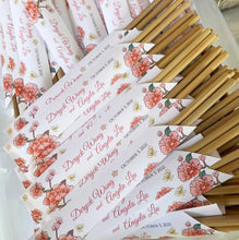 Load image into Gallery viewer, Ramen Sign, Ramen Station Sign, Ramen Bowl Sign, Custom Chopsticks, Personalized Chopstick Sleeves, Hopeless Ramentics, Wedding Sign

