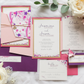 Japanese Inspired Floral Asian Wedding Invitation Suite