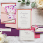 Japanese Inspired Floral Asian Wedding Invitation Suite