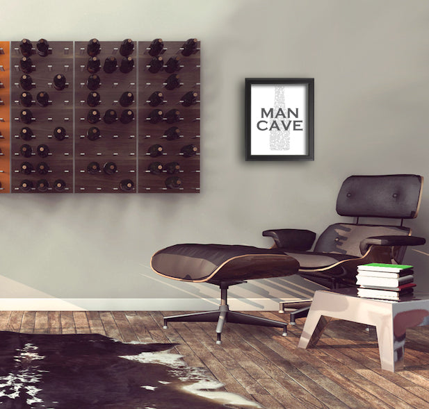 man cave art print wall decor