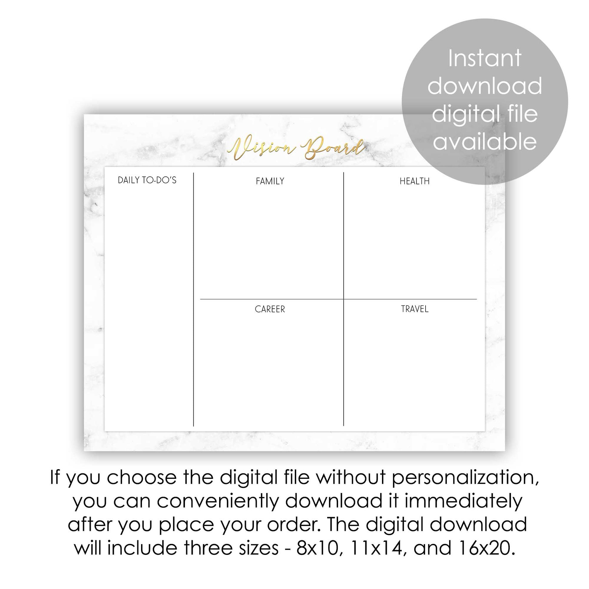 dream board printable