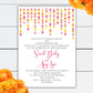 Hanging Marigolds Indian Hindu Cultural Wedding Invitation