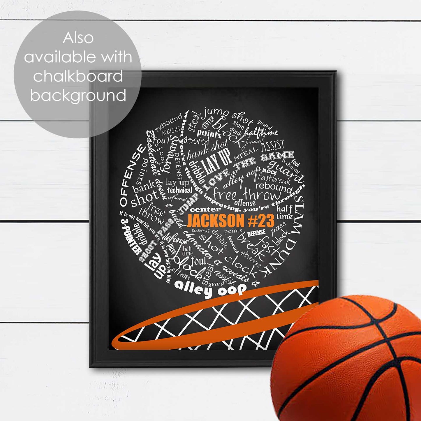 ideas for bedroom art for basketball player