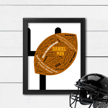 Load image into Gallery viewer, football wall art for football player
