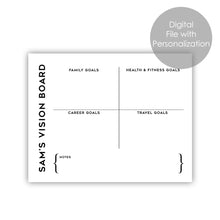 Load image into Gallery viewer, Goals Board Planner to Get Organized for Your Home Office
