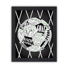 Load image into Gallery viewer, framed soccer print
