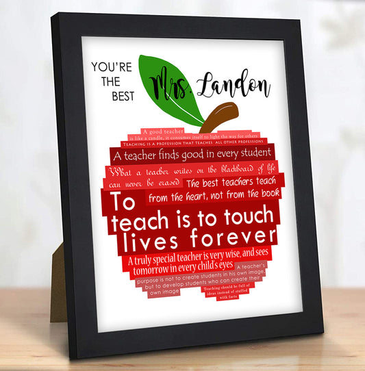 framed teacher gift