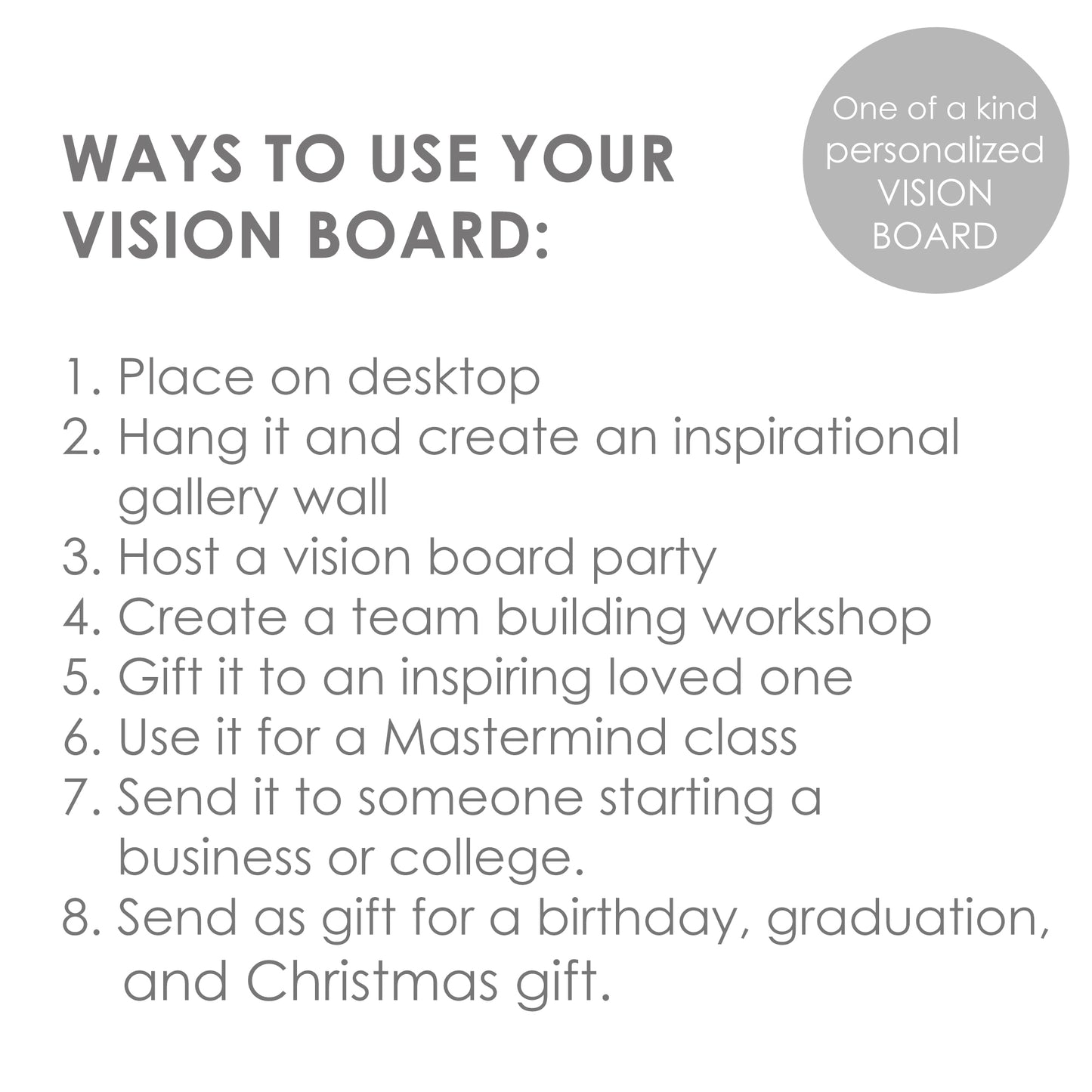 ideas for vision board party