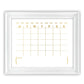 Modern Gold Monthly Calendar Wall Art for Office Decor